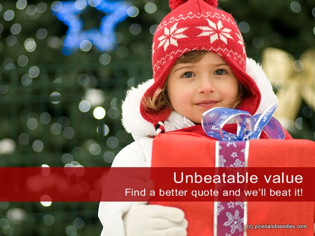 Unbeatable value. Find a better quote and we\'ll beat it! | http://www.pinesandneedles.com/Buy/Real-Christmas-Trees/