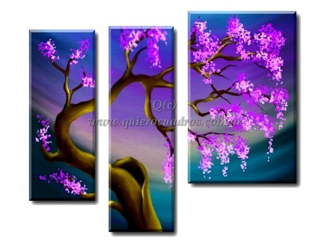 Cuadros modernos decorativos arbol oriental
