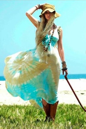 [Gypsy 05 Alex Silk Tie-Dye Long Maxi Dress in Aqua Brown[4].jpg]