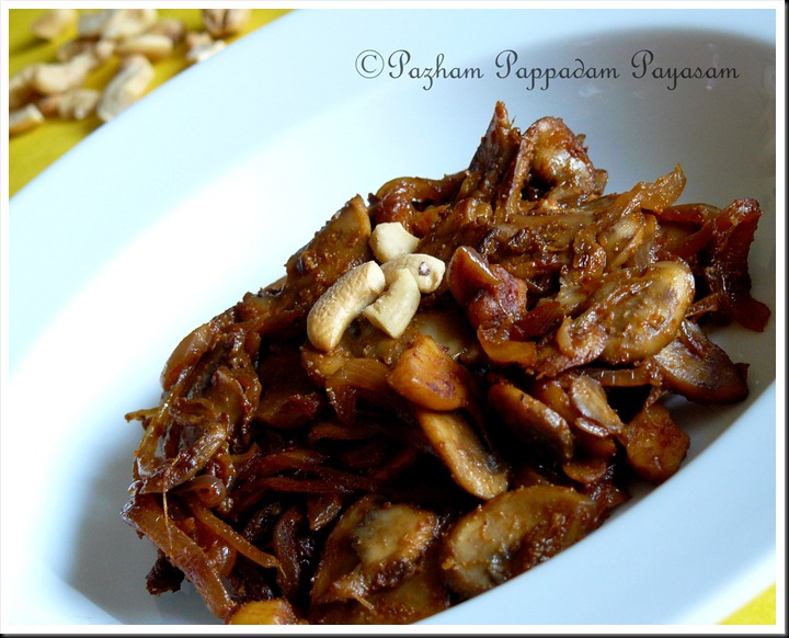 Mushroom chilly  fry