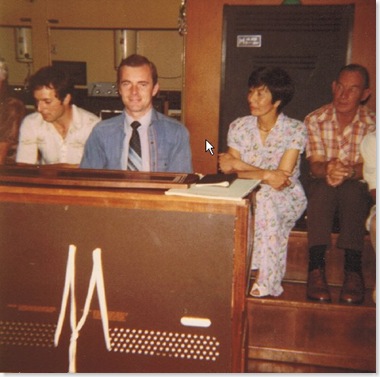 Organ Club Xmas Party 1982 with Peter Parkinson and Margaret Van Urk