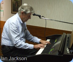 Ian Jackson played some very nice gently ballads for us.