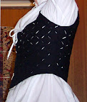 Slashed bodice, side