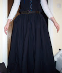 The skirt belted on