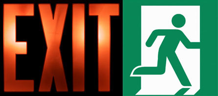exit signs
