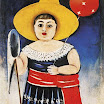 N. Pirosmani. Girl with a Baloon.