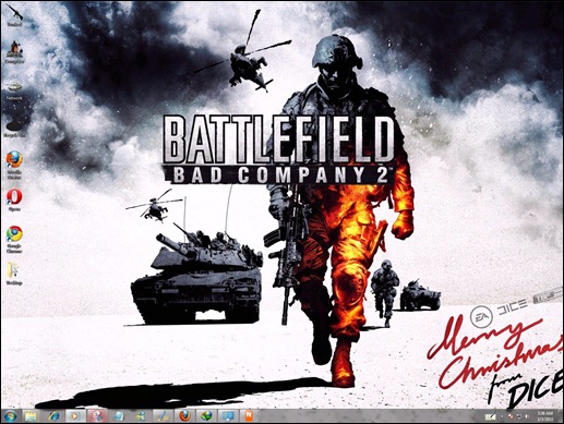 Download Free BattleField Bad Company 2  Windows 7 Theme With BFBC2 Sounds ,Icons & Cursors