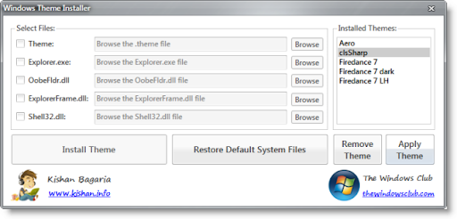 Windows Theme Installer