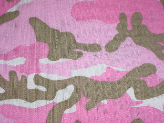 Pink Camo Pointelle