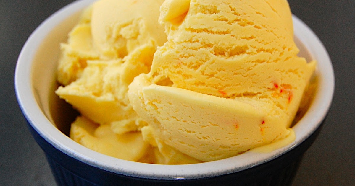 Savory Spicy Sweet Quick CoconutSaffron Ice Cream