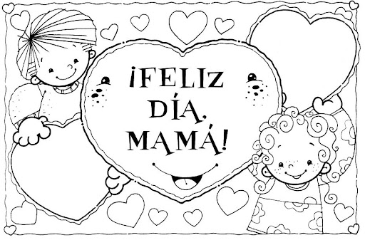 familia feliz caricatura para colorear