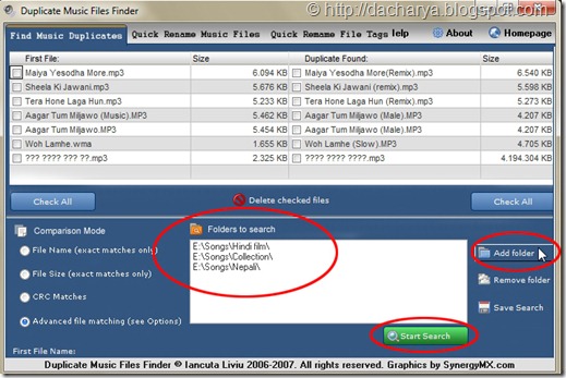 Duplicate Music Finder