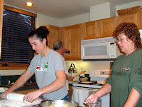 Making lefsa - what's Larry doing?