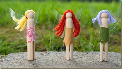 muñecos con pinzas de madera