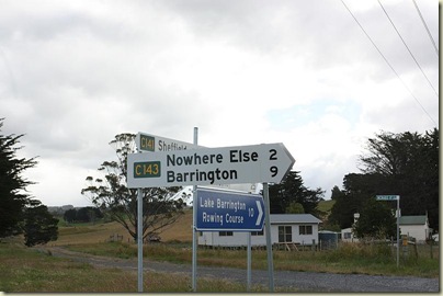 Road sign to Nowhere Else, Tasmania