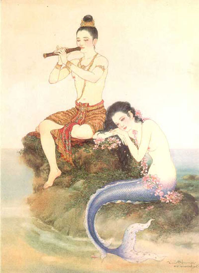 รูปภาพ ศิลปะ ภาพเขียน ภาพวาดลายเส้นสวยๆของ อ.จักรพันธุ์ โปษยกฤต