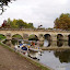 Meulan, River Seine backwater - bank-side mooring
