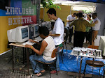 Aos poucos os participantes estão chegando.