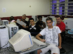 Pose de técnicos.