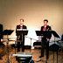About to perform "Red Bird" by Robert Pierzak. Unusual instrumentation of 2 sopranos and 2 altos