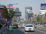 Shot of Seoul's road and city
