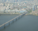 Looking down on Seoul!
