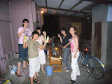Fireworks at the Maki-san's house.