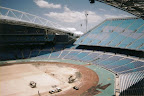 The Olympic Stadium being dismantled to make an Ozzy Rules Stadium