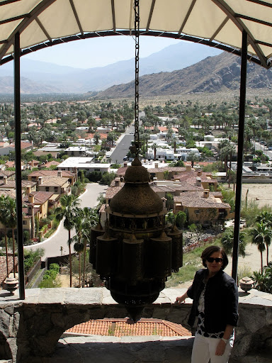 Gael Towey, chief creative officer and acting editor in chief of Living, enjoys the view from the terrace.