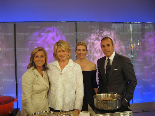 Meredith Vieira, me, Alexis, and Matt Lauer