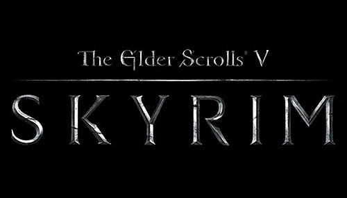 wallpaper skyrim. skyrim logo wallpaper. Elder Scrolls V : Skyrim