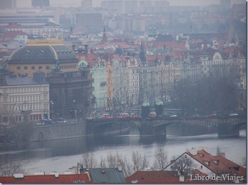 Panorámica de Nove Mesto desde el Castillo de Praga