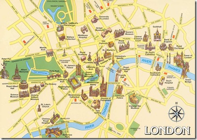 Mapa Turístico de Londres Mapa Turístico de Londres