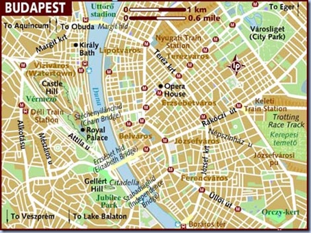 Mapa de Budapest