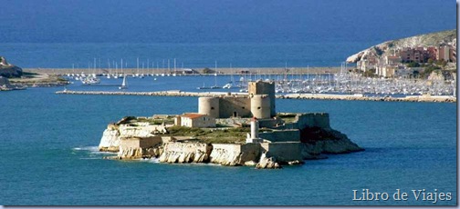 Castillo de If en Marsella, prisión de la ciudad en el mar