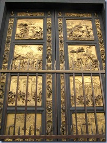 Puertas del Baptisterio de Florencia, obra de Ghiberti