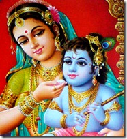 Bala Krishna and Mother Yashoda