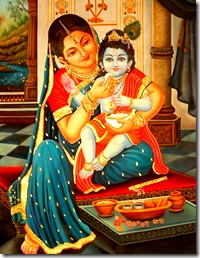 Mother Yashoda with Krishna