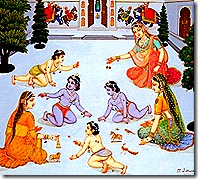 Lord Rama with His brothers and mothers