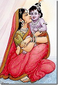 Mother Kausalya with Lord Rama