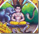 Prahlada being attacked