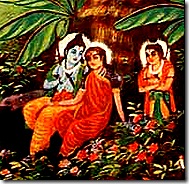 Sita Rama and Lakshmana in the forest