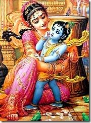 Yashoda binding Krishna