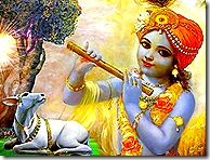 Lord Krishna with cow