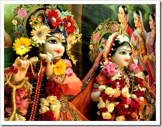 Radha and Krishna deities