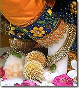 Lord Krishna's lotus feet