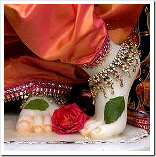 Krishna's lotus feet