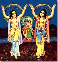Nimai-Nitai chanting Hare Krishna