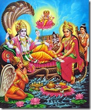 Worshiping Lord Vishnu