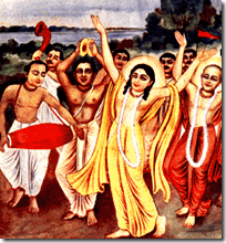 Sankirtana party headed by Lord Chaitanya